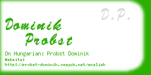 dominik probst business card